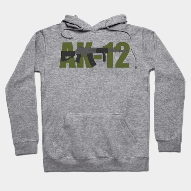 AK-12 (Kalashnikov assault rifle ) color version Hoodie by FAawRay